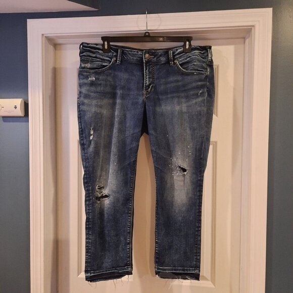 SILVER SAM BOYFRIEND JEANS. SZ 18 - Picture 1 of 12